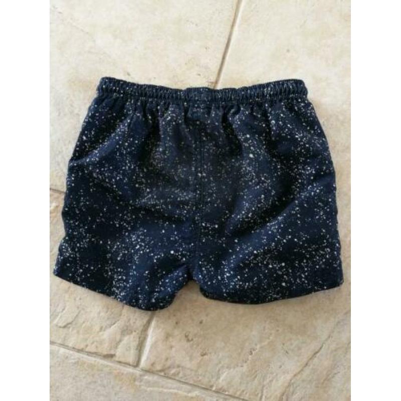 Tumble n dry zwembroek low maat 92 splash donkerblauw wit