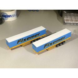 Herpa 2x tautliner Fixemer 1/87