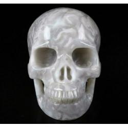 Agaat Schedel Kristal Quartz Kwarts Beeld 2.5 KG Doodshoofd