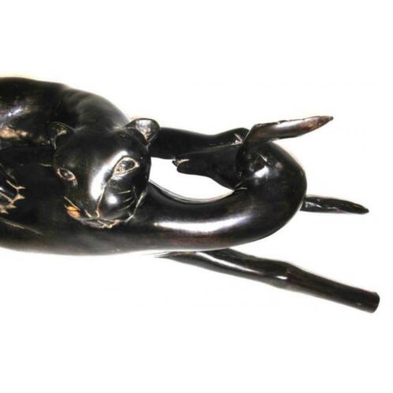0025 Ebben houten houtsnijwerk, sculptuur Afrikaanse kunst.