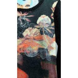 DESIGUAL prachtige kleurijke top mt S