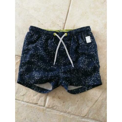 Tumble n dry zwembroek low maat 92 splash donkerblauw wit