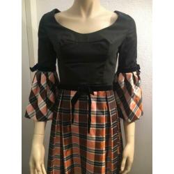 Vintage theater carnaval jurk Roter Couture London maat XS