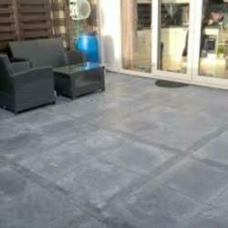 terrastegels Chinees hardsteen 60x60 cm licht getrommeld
