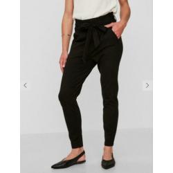 High waist paperbag broek Vero Moda zwart maat M/32