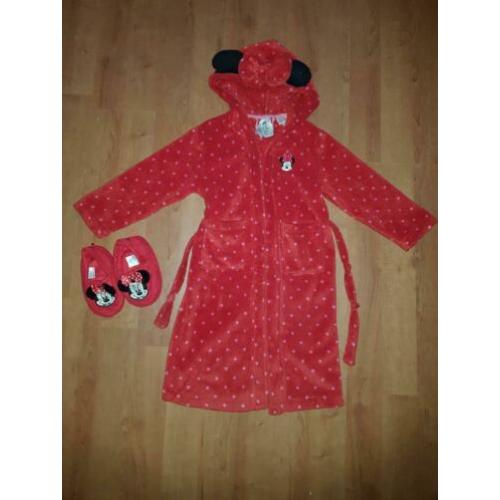 H&M Minnie Mouse badjas + pantoffels