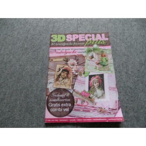 Hobbyboek 3D special Plus 30 nostalgische kaarten NIEUW