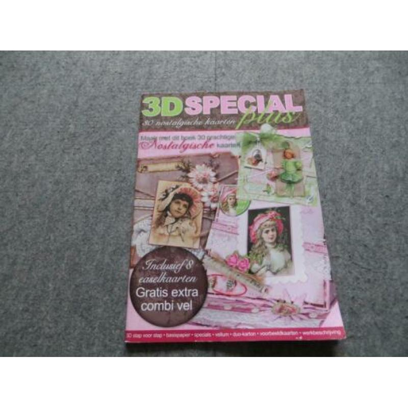 Hobbyboek 3D special Plus 30 nostalgische kaarten NIEUW