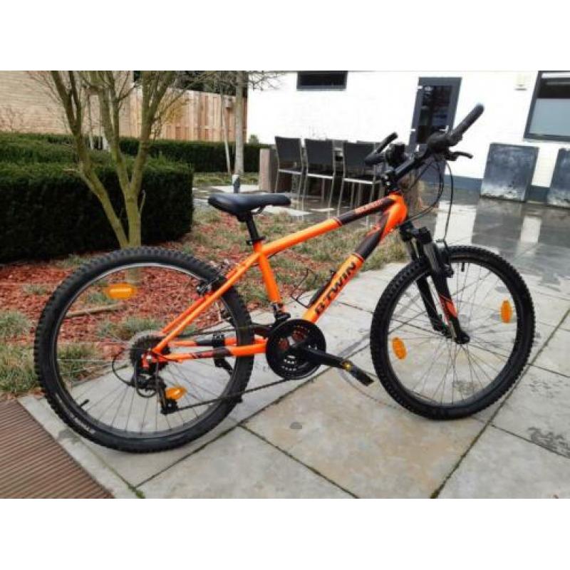 Zeer mooie Btwin Rockrider 24" mountainbike jongensfiets