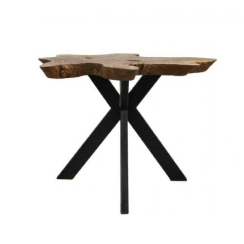 BOOMSTAMTAFEL teak boomstam schijf SALONTAFEL.
