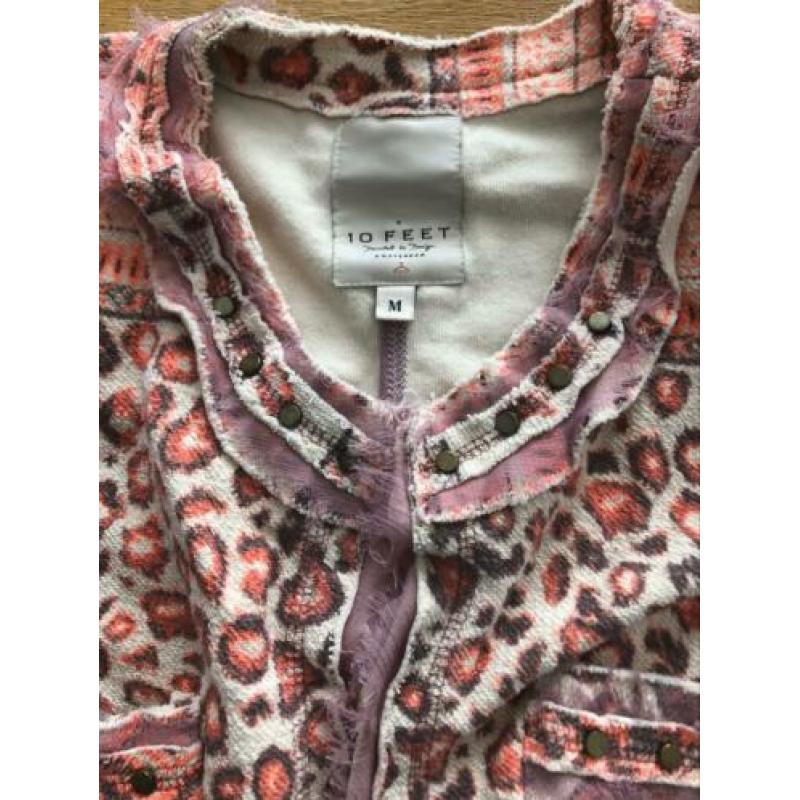 10 feet blazer jasje vest colbert maat M 38 print panter