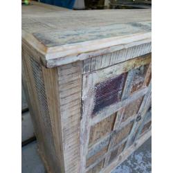 Indische kast dressoir Ibiza stijl met 3 deuren