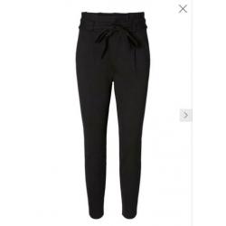 High waist paperbag broek Vero Moda zwart maat M/32