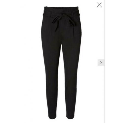 High waist paperbag broek Vero Moda zwart maat M/32