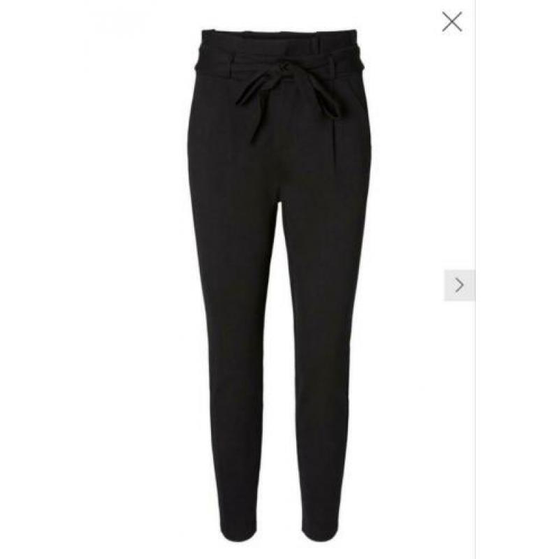 High waist paperbag broek Vero Moda zwart maat M/32