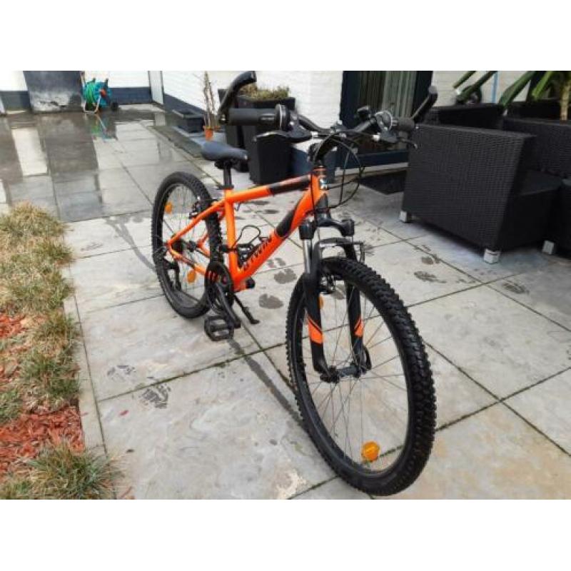 Zeer mooie Btwin Rockrider 24" mountainbike jongensfiets