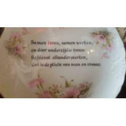 spreuk bord 25 jaar huwelijk LIMOGES selection GILIS