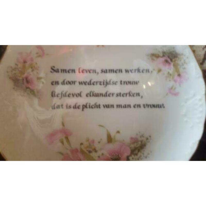 spreuk bord 25 jaar huwelijk LIMOGES selection GILIS