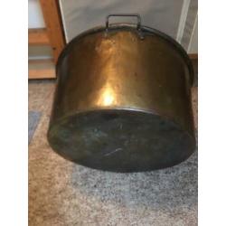 Antieke Koperen Ketel ( 60cm x 34cm )