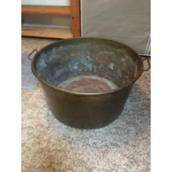 Antieke Koperen Ketel ( 60cm x 34cm )
