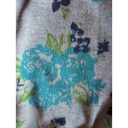 WE vest met bloemen print, maat 122/128