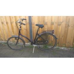 Damesfiets opknap/student Gazelle paars