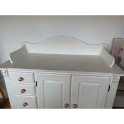 Wandplank kinderkamer, wit 105cm breed