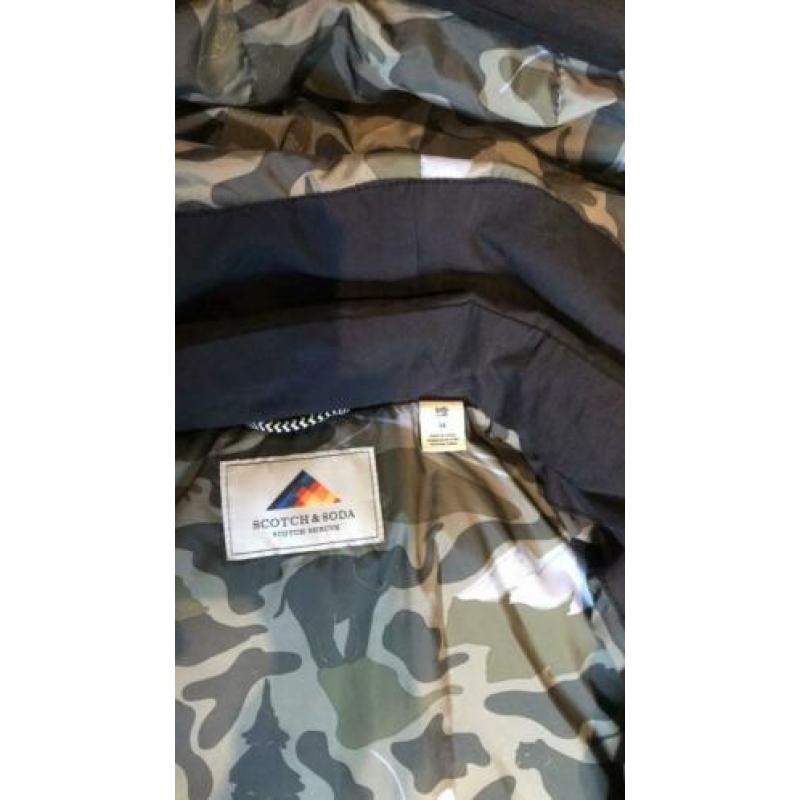 Scotch Shrunk winterjas zwart mt 14/ 164