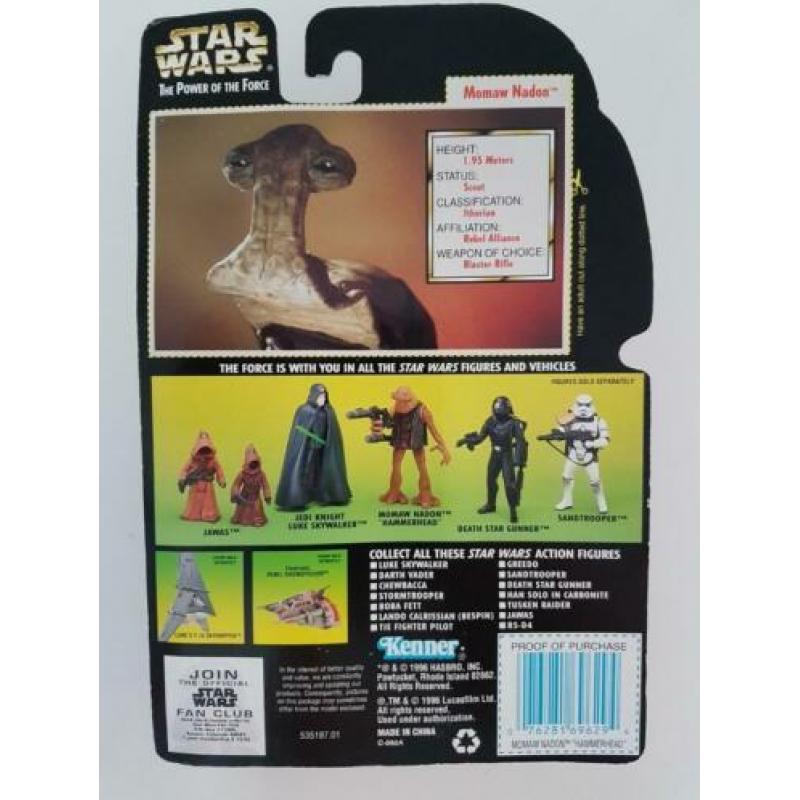 -45% Star Wars POTF Green Photo Momaw Nadon - Hammerhead