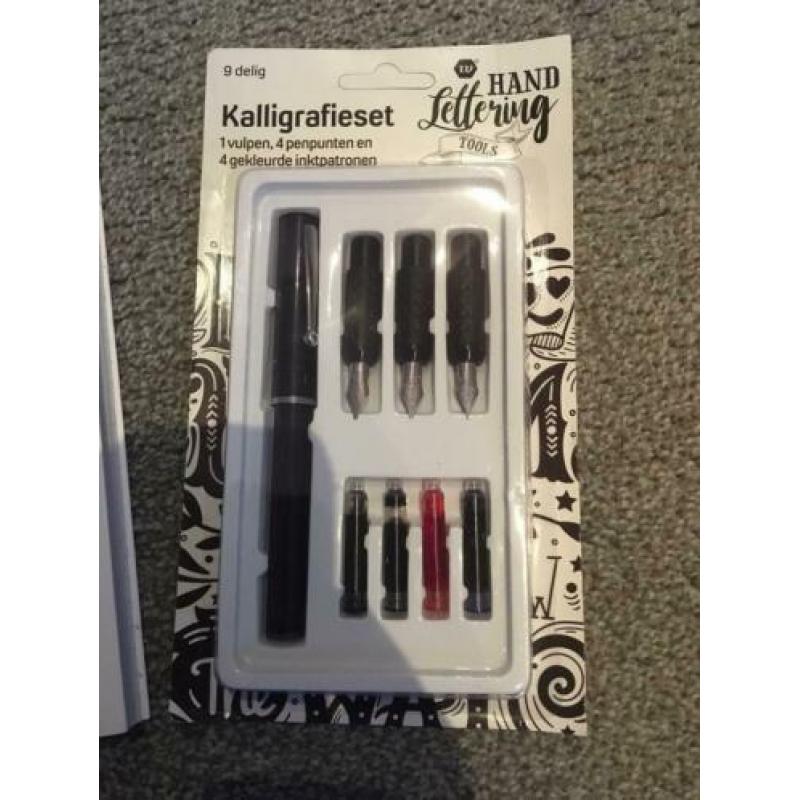 Dip + schrijf boek en kalligrafieset