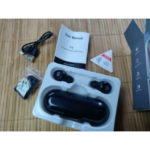 Bluetooth 5.0 earbuds in-ear oplaadbaar nieuw in verpakking