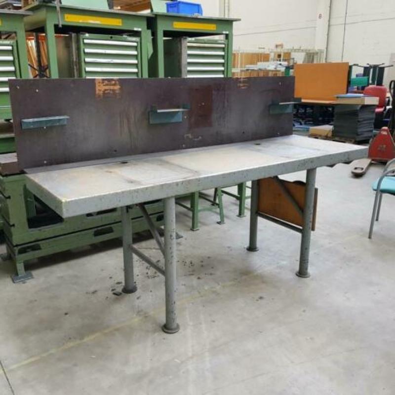 Metalen werkbank 220x86 cm, KSB Breda WB015