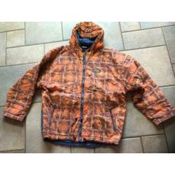 Oranje skipak / skibroek met ski jas mt M