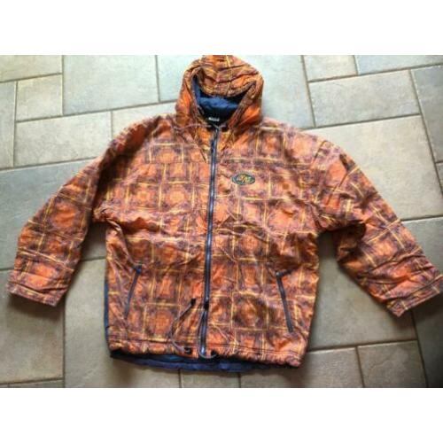 Oranje skipak / skibroek met ski jas mt M