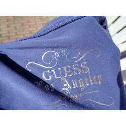 blauw GUESS t shirt M als (Staat L in maar valt als M)