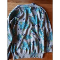 WE vest met bloemen print, maat 122/128