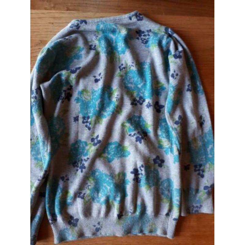 WE vest met bloemen print, maat 122/128