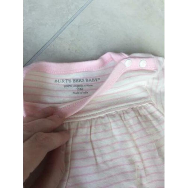 Burts and Bees baby romper jurk 12 maanden/ maat 80