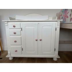 Wandplank kinderkamer, wit 105cm breed