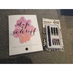 Dip + schrijf boek en kalligrafieset
