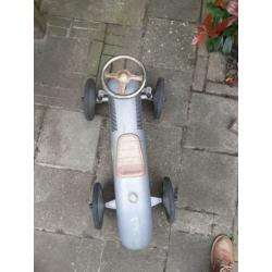 Loopauto metaal zilver