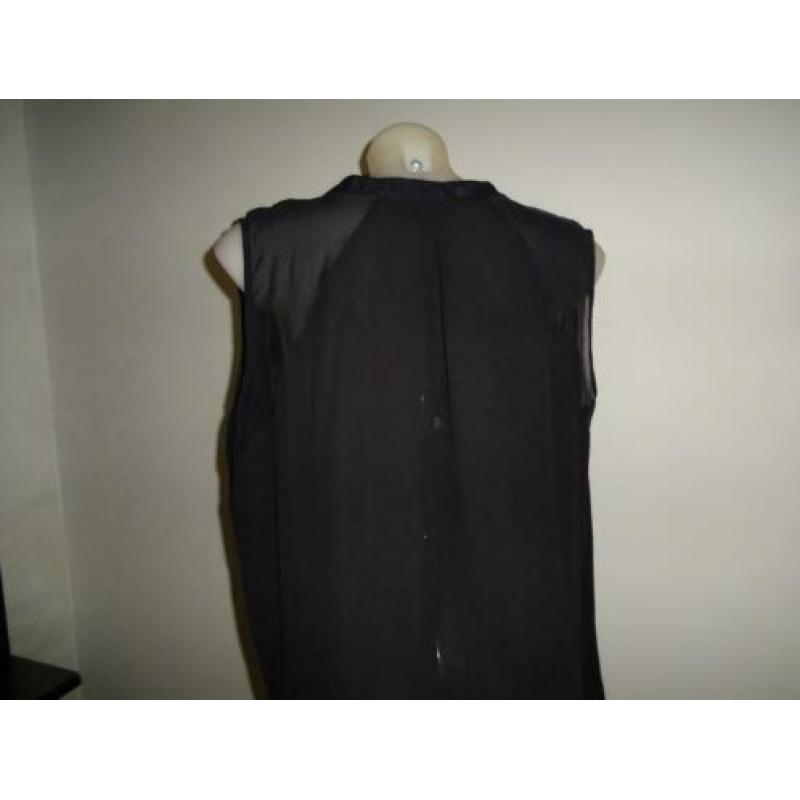 D4A Hale Bob deels zijden blouse tuniek deels in print mt L