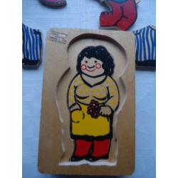 Oude puzzel Pa-Ma -Kind.