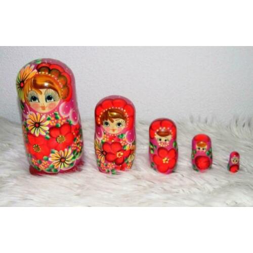 Batroesjka Baboesjka Matroeska Baboeska Babuska Set 5 st