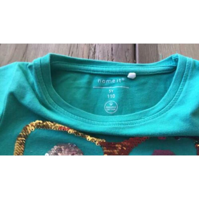 Name it shirt met omkeer pailletten 110
