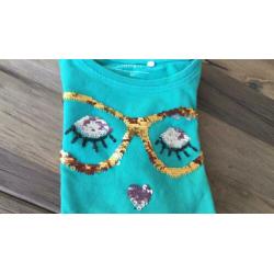 Name it shirt met omkeer pailletten 110