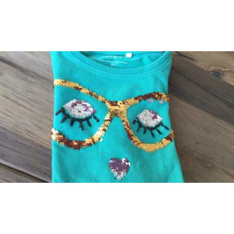 Name it shirt met omkeer pailletten 110