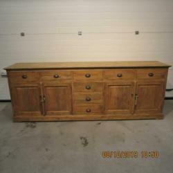 groot teakhouten dressoir > 240