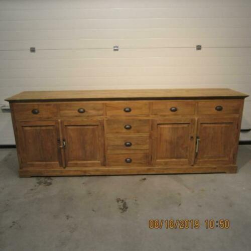 groot teakhouten dressoir > 240
