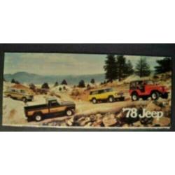 1978 Jeep Full Line Brochure USA